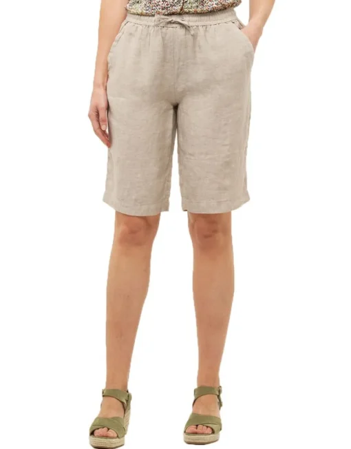 Bermuda beige 100% lin