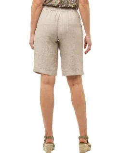 Bermuda beige 100% lin