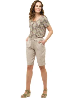 Bermuda beige 100% lin