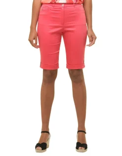 Bermuda coton corail