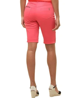 Bermuda coton corail