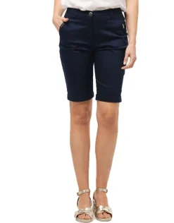 Bermuda coton marine