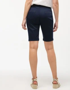 Bermuda coton marine