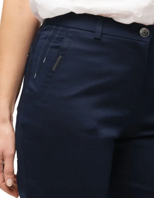 Bermuda coton marine