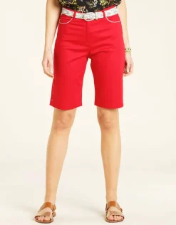 Bermuda coton rouge