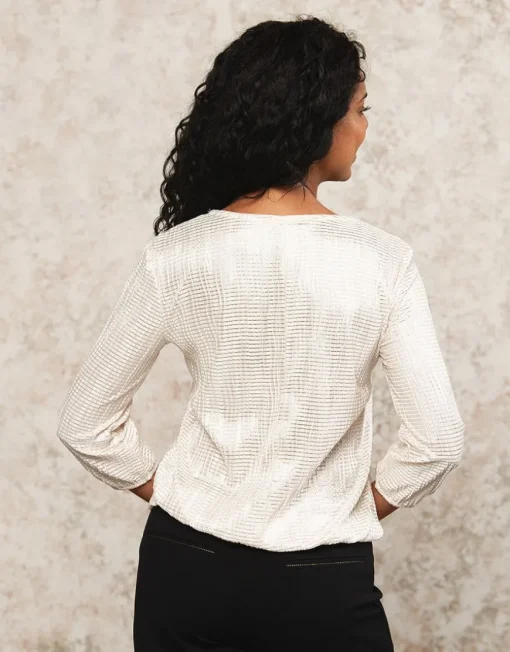 Blouse bijoux blanc