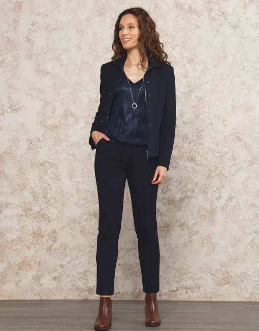 Blouse bijoux bleu