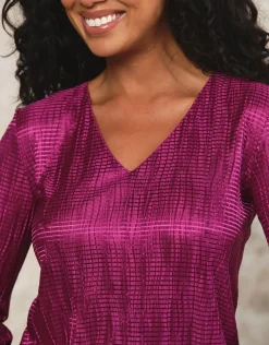 Blouse bijoux violet