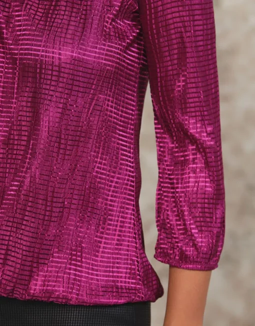 Blouse bijoux violet