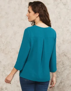 Blouse bleu chic