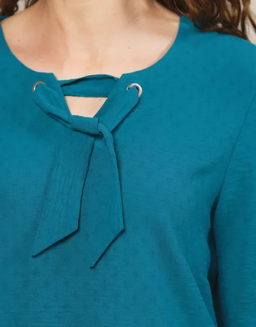 Blouse bleu chic