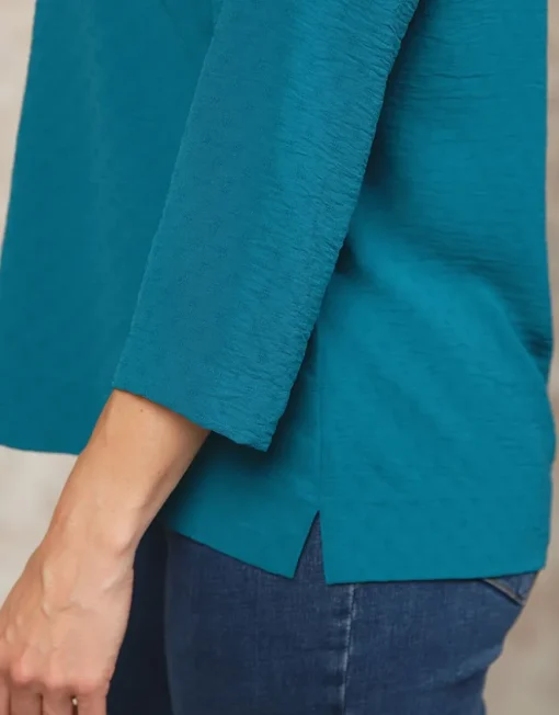 Blouse bleu chic