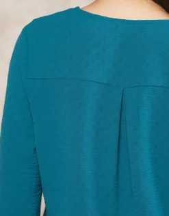 Blouse bleu chic