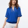 Blouse bleu roi
