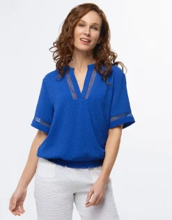 Blouse bleu roi