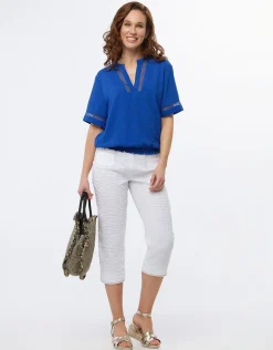 Blouse bleu roi