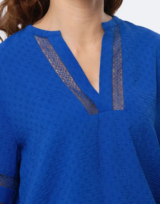 Blouse bleu roi