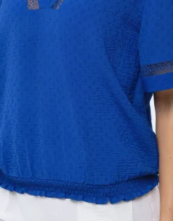Blouse bleu roi