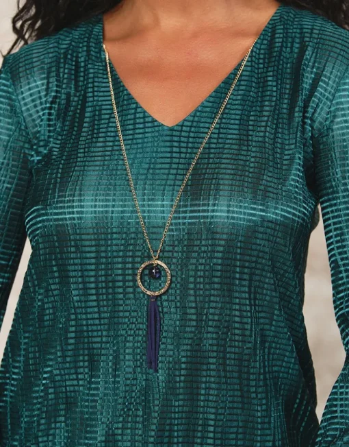 Blouse blousante satinée
