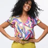 Blouse chic multicolore