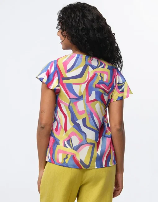 Blouse chic multicolore