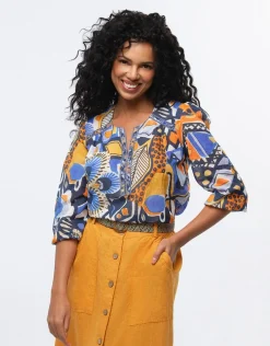 Blouse coton imprimé