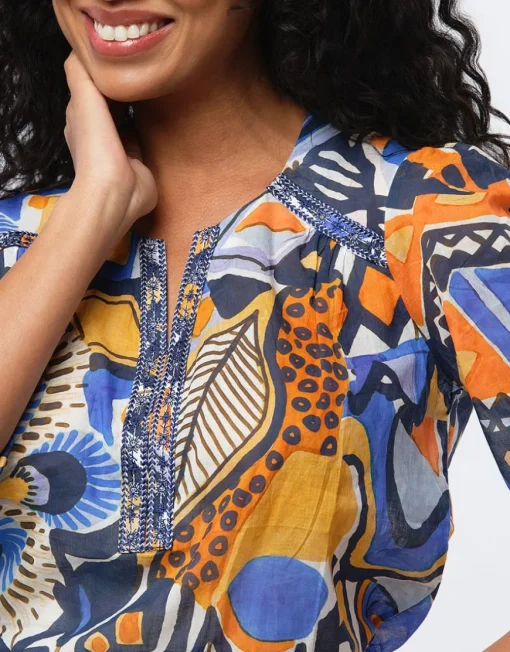 Blouse coton imprimé