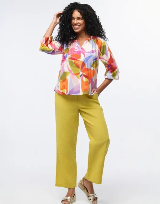 Blouse coton multicolore