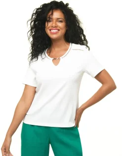 Blouse creponnée écru
