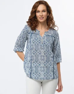 Blouse imprimé aztèque