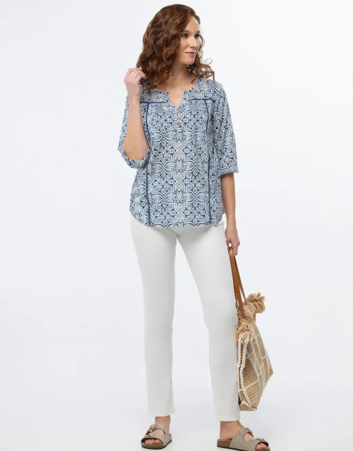 Blouse imprimé aztèque