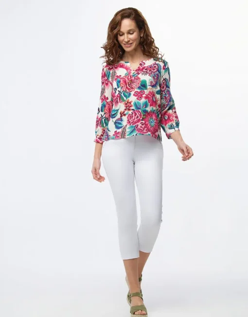 Blouse imprimé rose