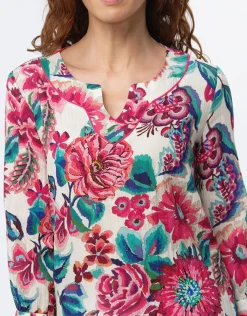 Blouse imprimé rose