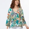 Blouse imprimé tropical