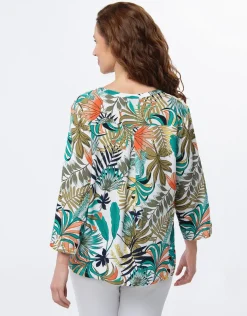 Blouse imprimé tropical