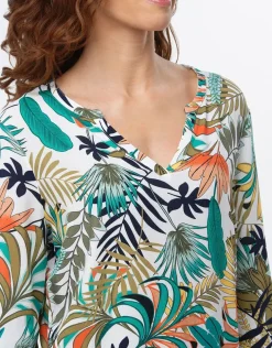 Blouse imprimé tropical