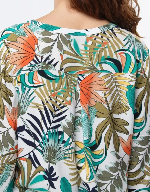 Blouse imprimé tropical