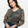 Blouse imprimée bijou