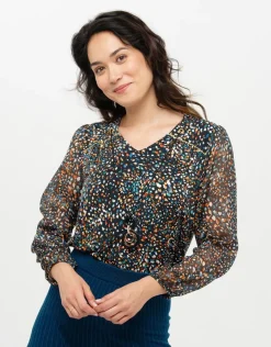 Blouse imprimée bijou