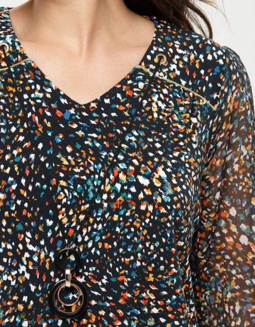 Blouse imprimée bijou