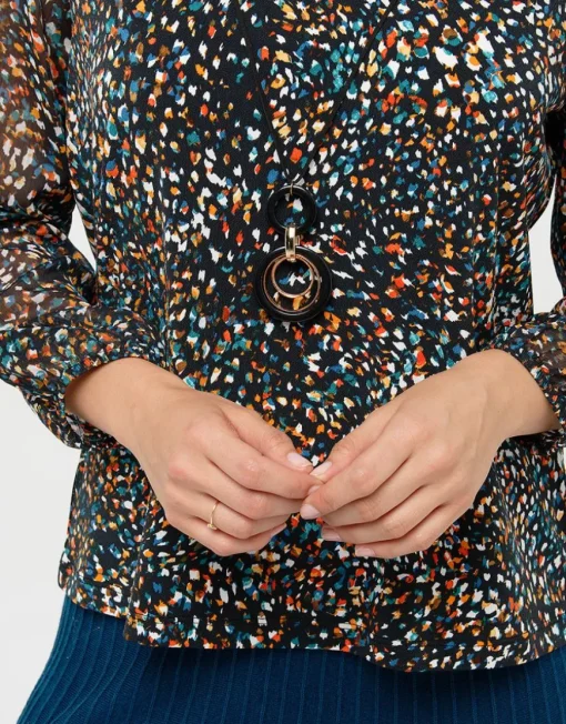 Blouse imprimée bijou
