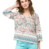 Blouse imprimée blanc