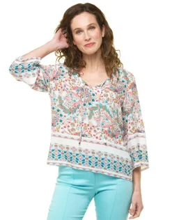 Blouse imprimée blanc