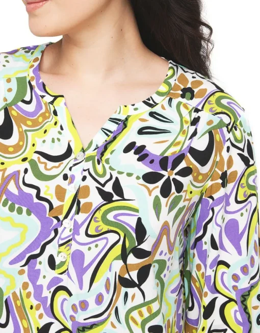 Blouse imprimée blanc