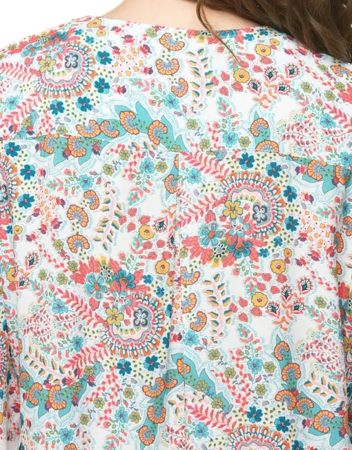 Blouse imprimée blanc