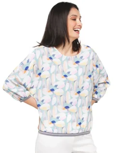 Blouse imprimée pastel