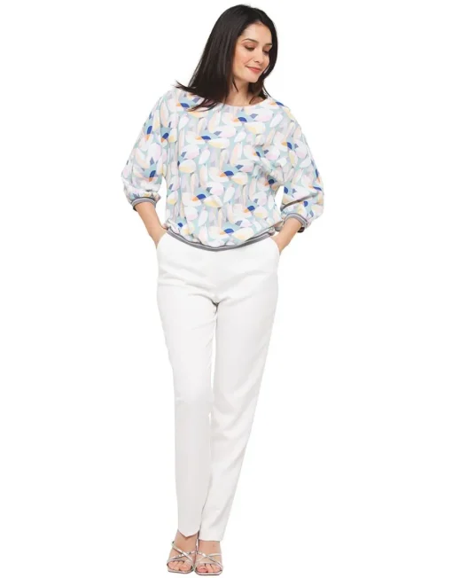 Blouse imprimée pastel