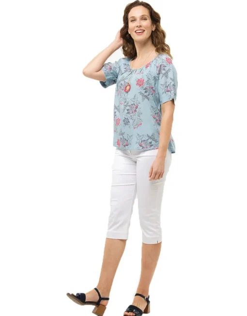 Blouse lyocell bleu ciel
