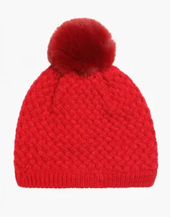 Bonnet rouge pompon