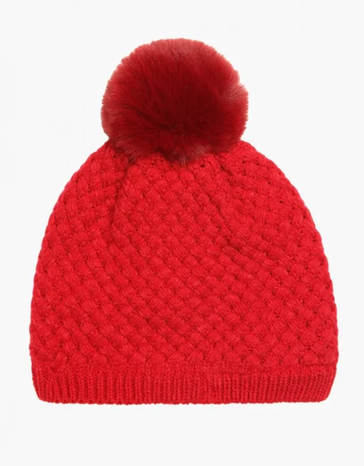 Bonnet rouge pompon